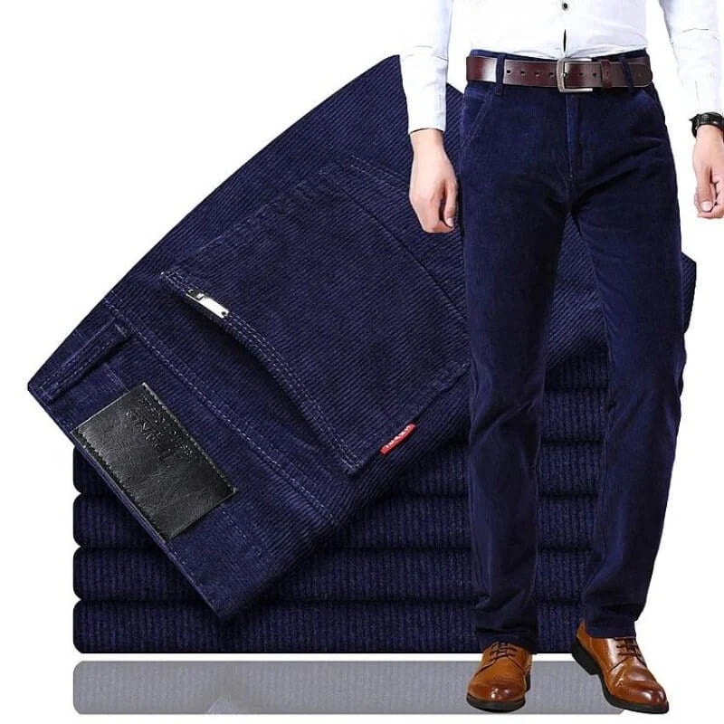 Men’s Straight-Cut Corduroy Trousers