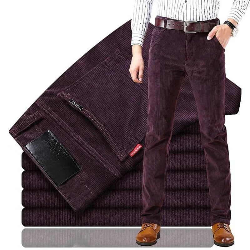Men’s Straight-Cut Corduroy Trousers