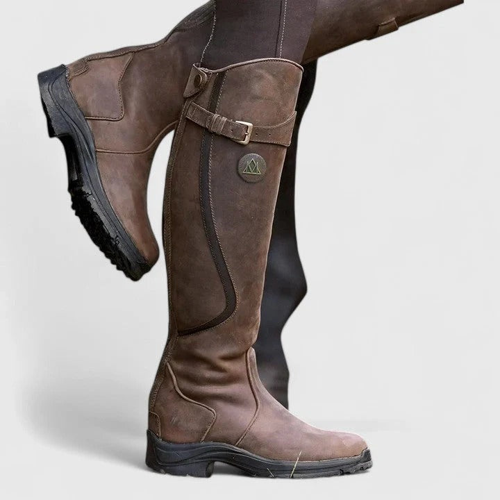 Women’s Knee-High Buckle Boots
