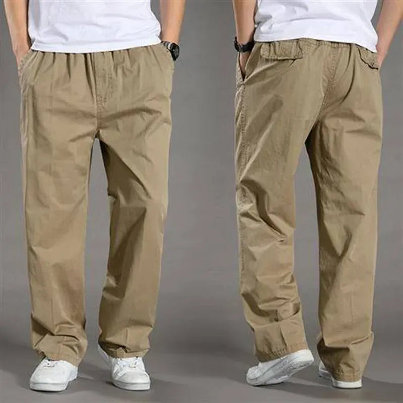 Men’s Casual Straight-Leg Trousers