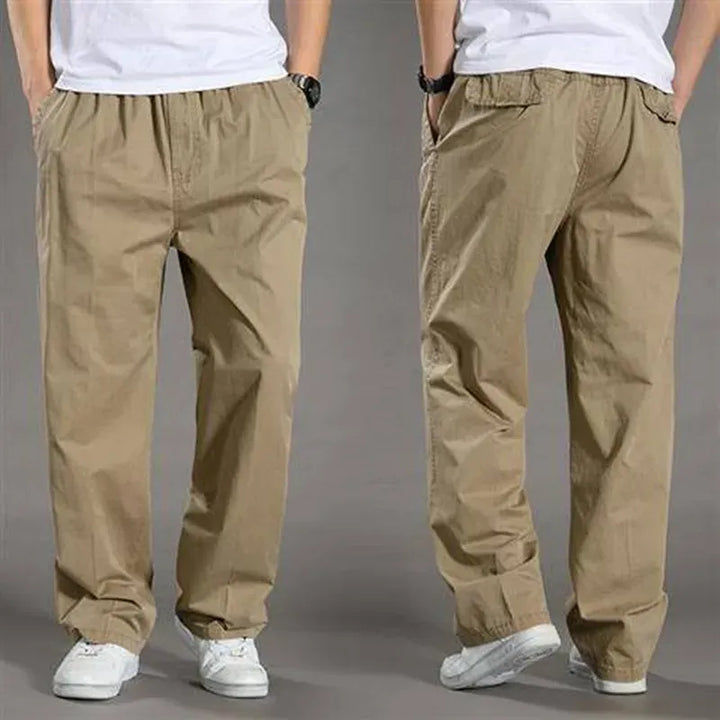 Men’s Casual Straight-Leg Trousers