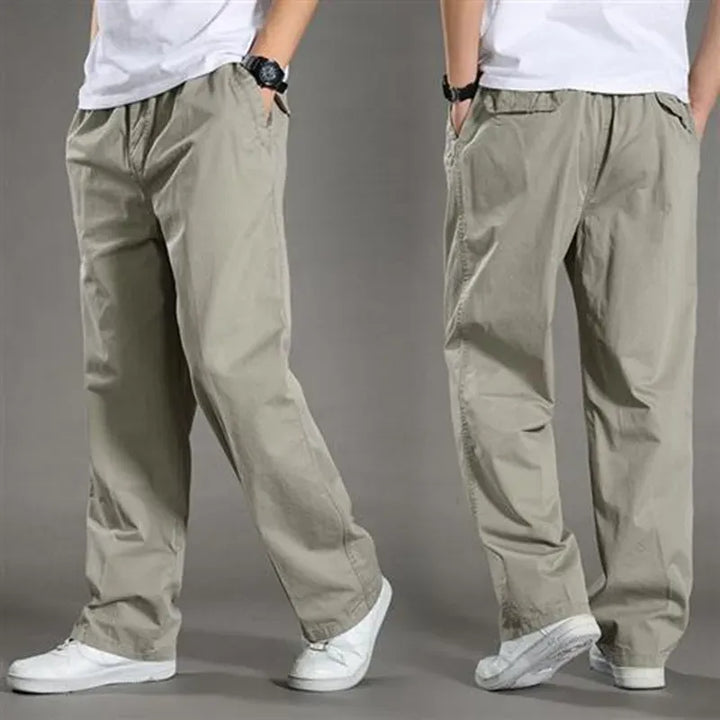 Men’s Casual Straight-Leg Trousers