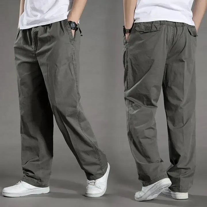 Men’s Casual Straight-Leg Trousers