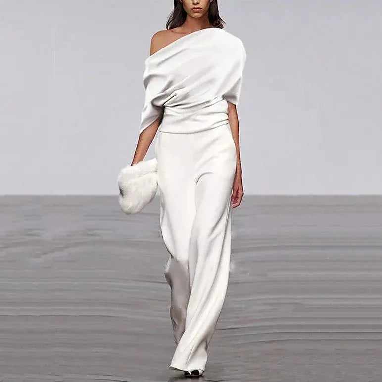 Women's Asymmetrical One-Shoulder Jumpsuit