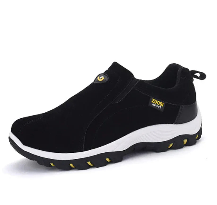 Men’s Slip-On Sneakers with Contrast Rugged Sole
