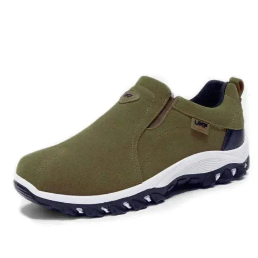Men’s Slip-On Sneakers with Contrast Rugged Sole