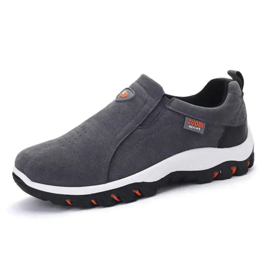 Men’s Slip-On Sneakers with Contrast Rugged Sole