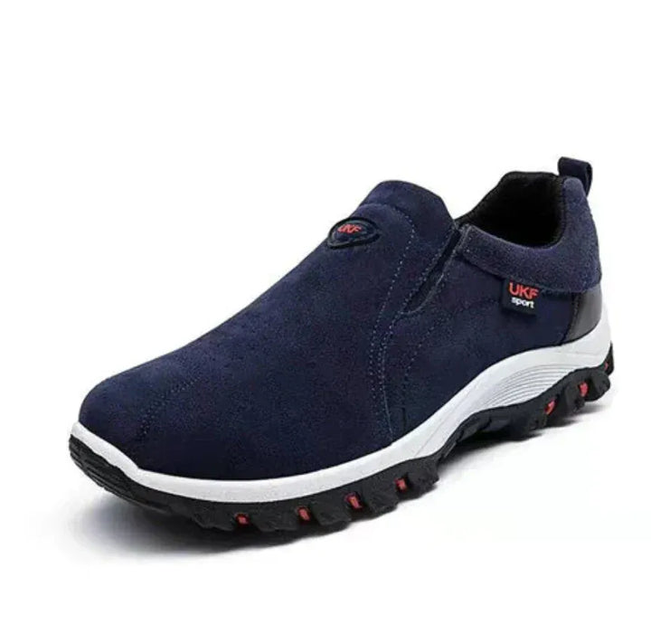 Men’s Slip-On Sneakers with Contrast Rugged Sole