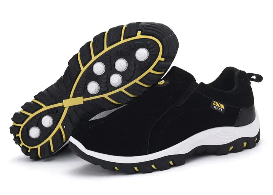 Men’s Slip-On Sneakers with Contrast Rugged Sole