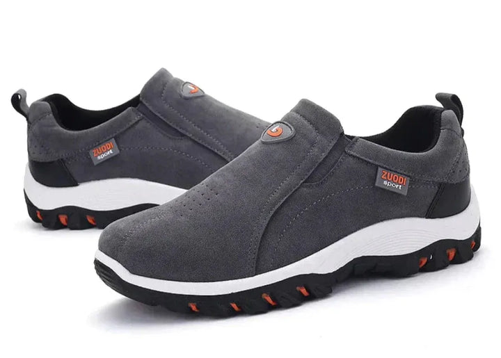Men’s Slip-On Sneakers with Contrast Rugged Sole