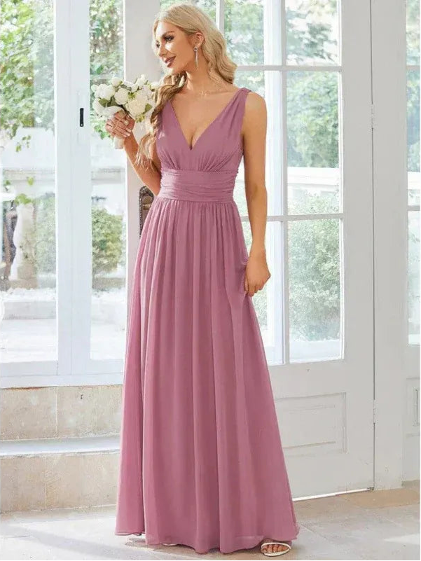 Women’s Sleeveless V-Neck Maxi Dress