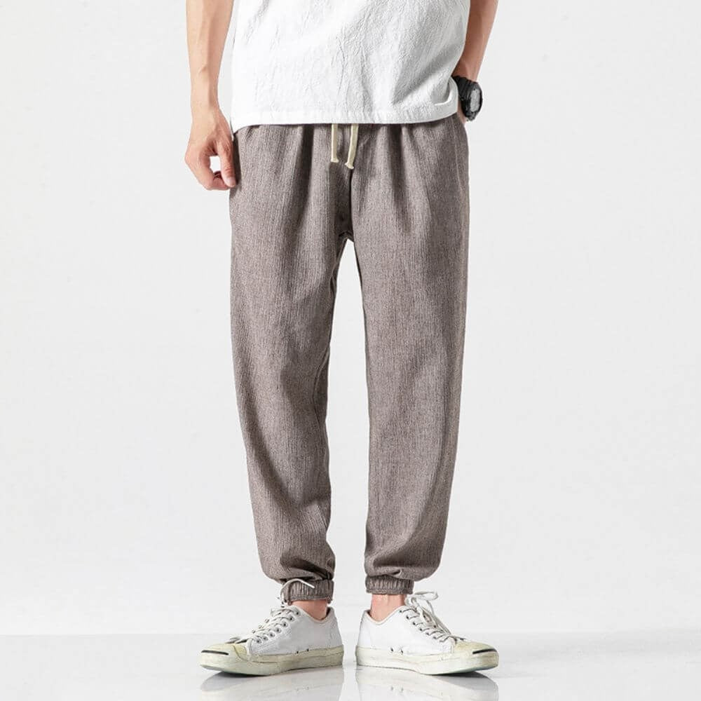 Men’s Tapered Jogger Pants with Drawstrings
