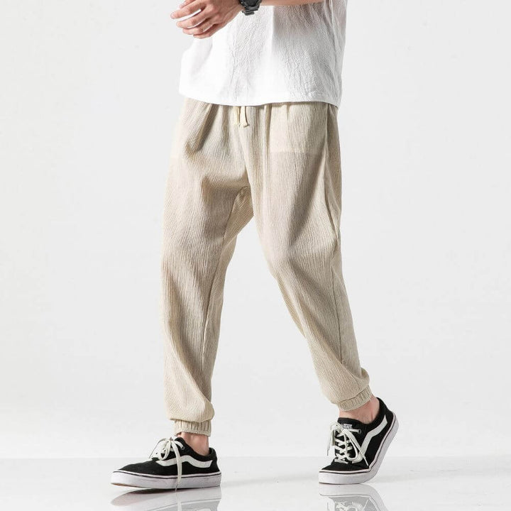 Men’s Tapered Jogger Pants with Drawstrings