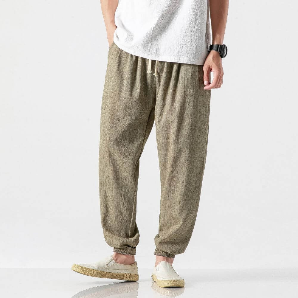 Men’s Tapered Jogger Pants with Drawstrings