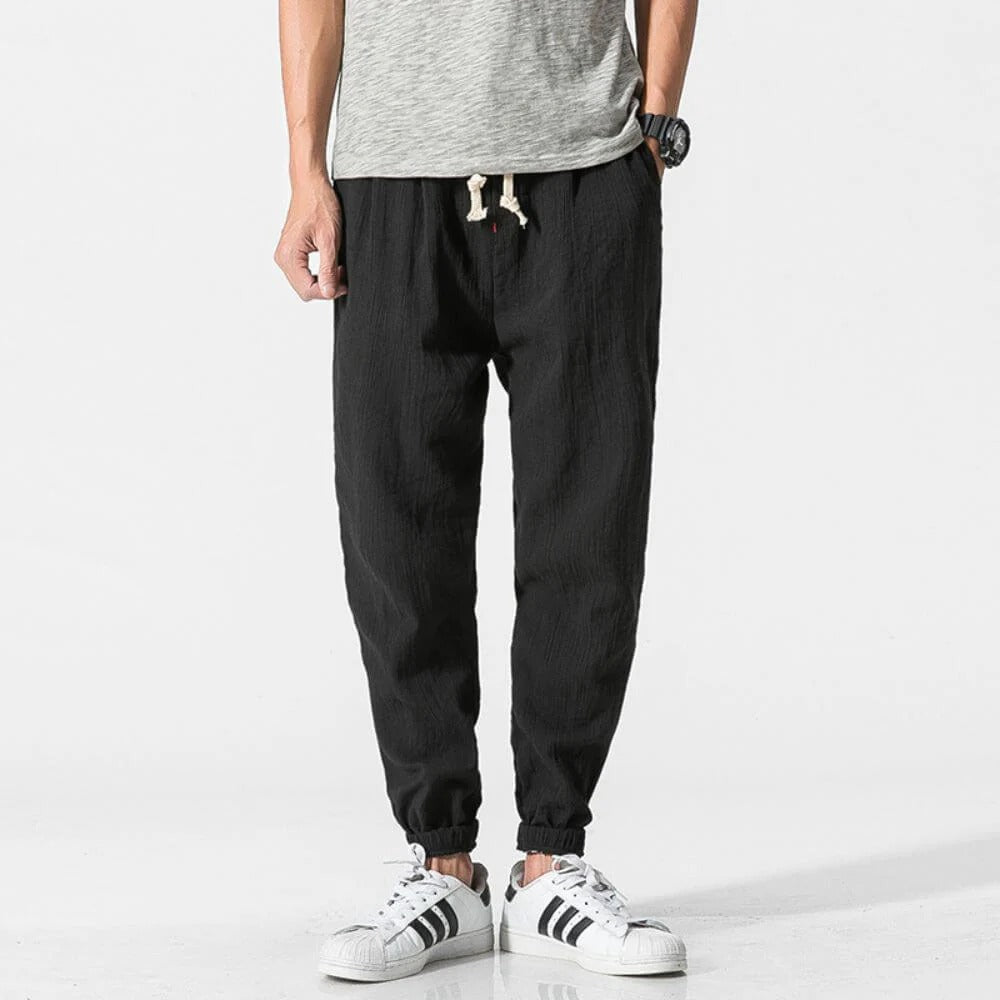 Men’s Tapered Jogger Pants with Drawstrings