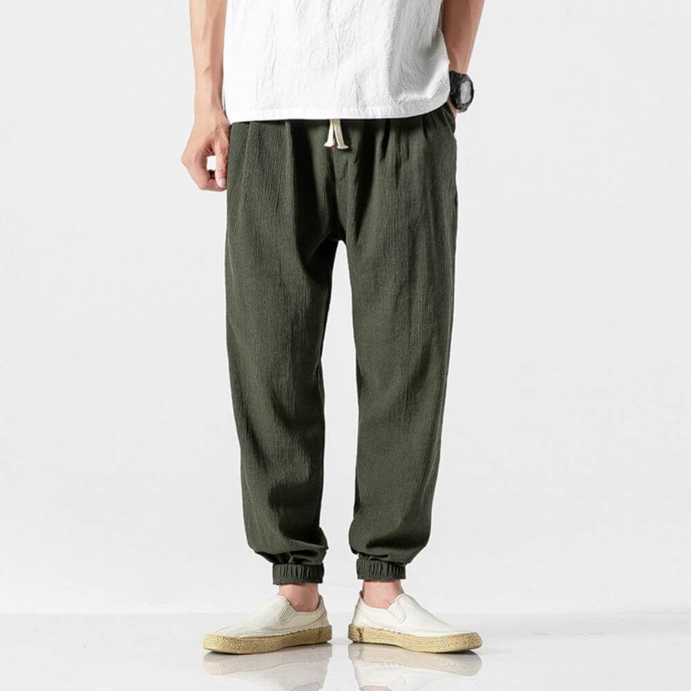 Men’s Tapered Jogger Pants with Drawstrings