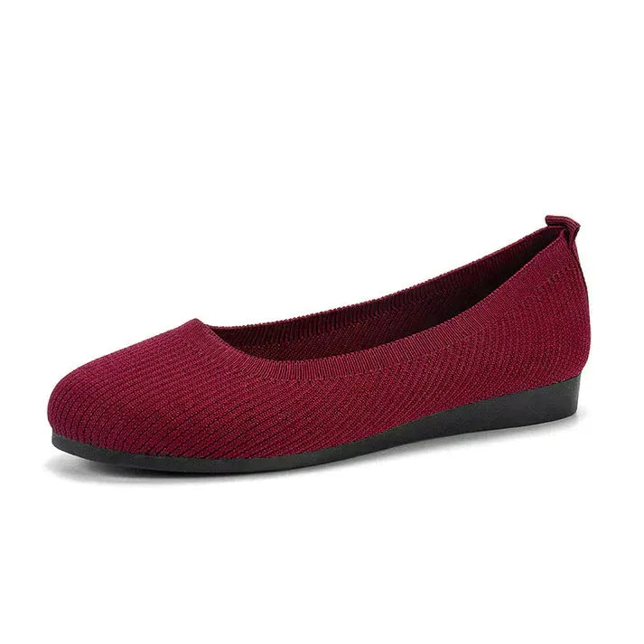 Women’s Round Toe Slip-On Knit Shoes
