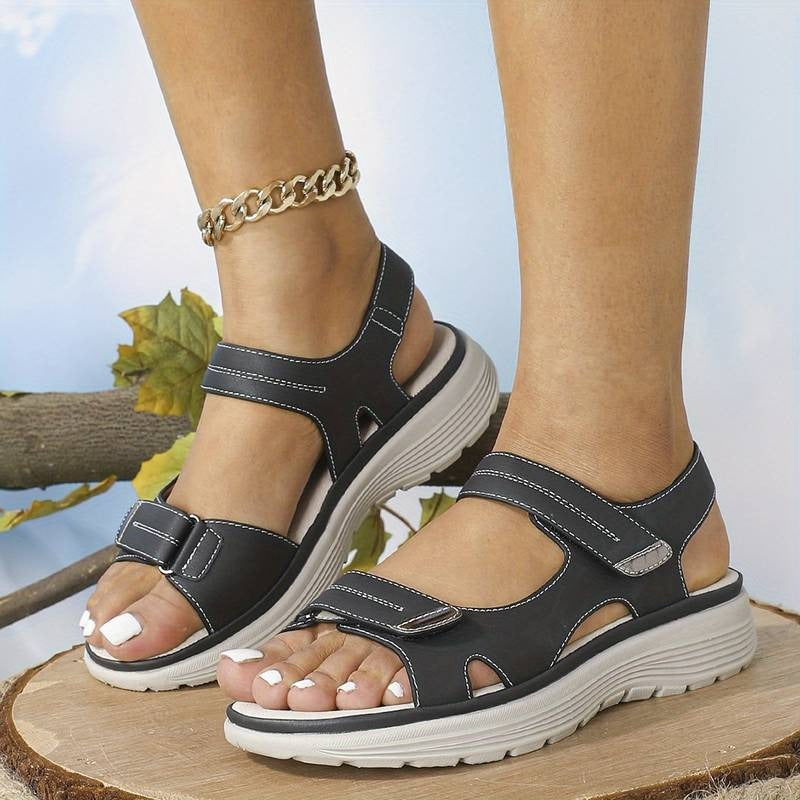 Women’s Open-Toe Sandals with Triple Adjustable Straps