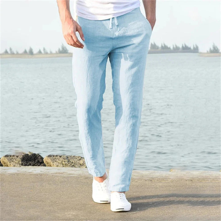 Men’s Straight-Leg Elastic Waist Pants