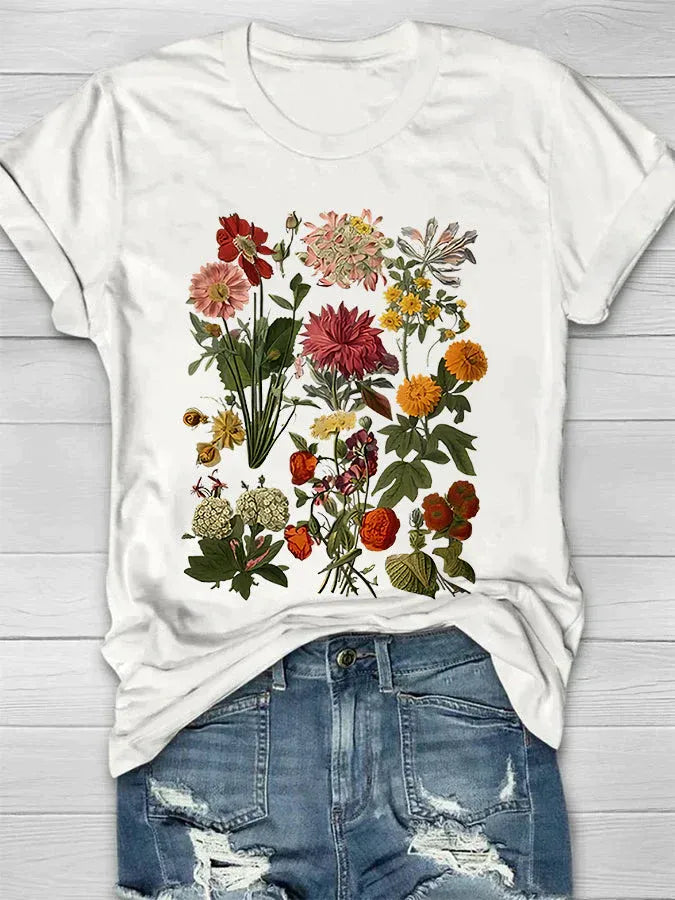 Women's Floral Print T-Shirt