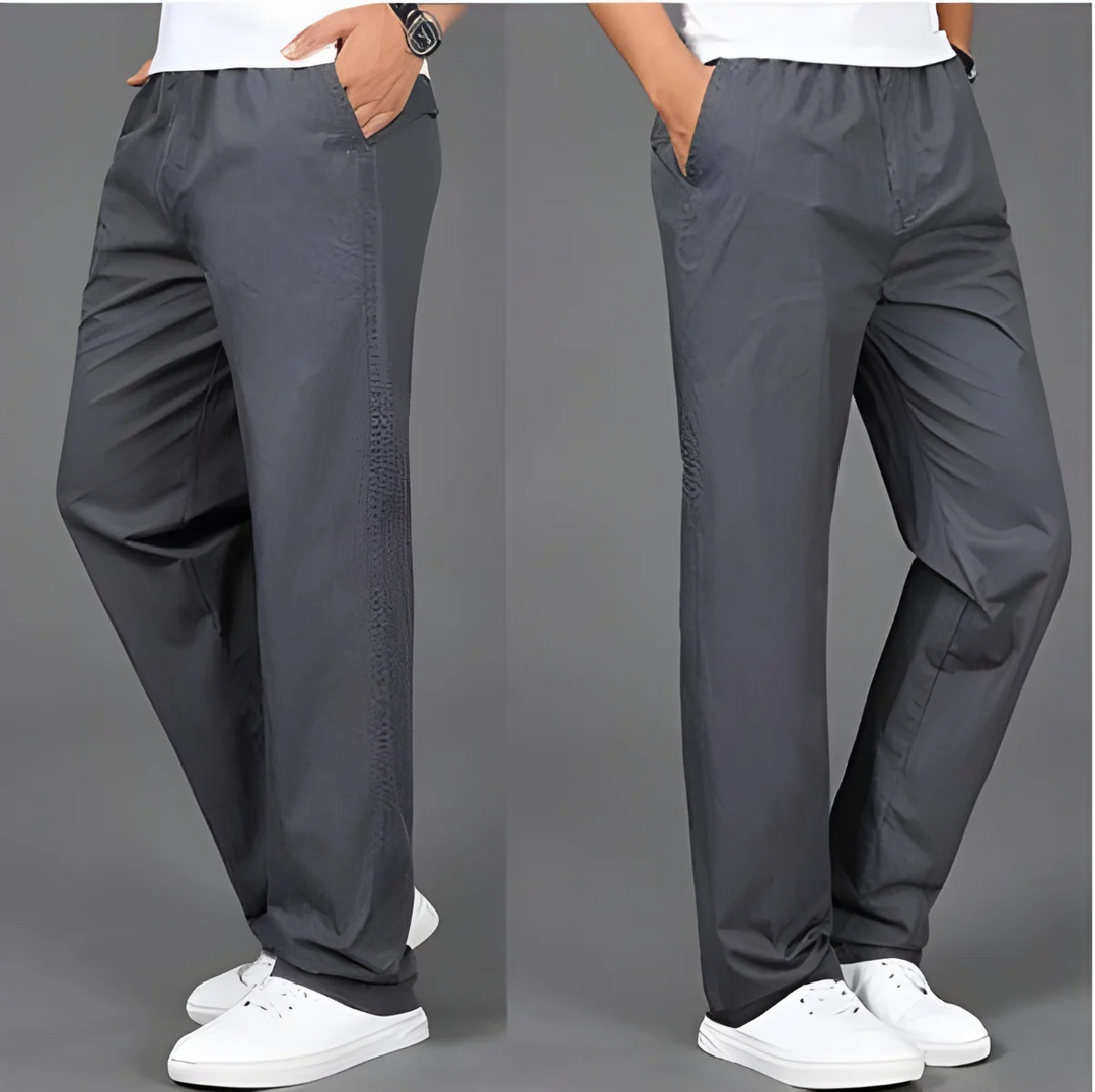 Men’s Casual Straight-Leg Trousers