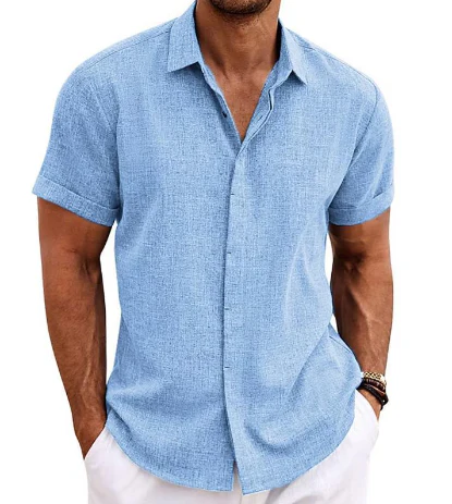Men’s Short-Sleeve Button-Down Shirt