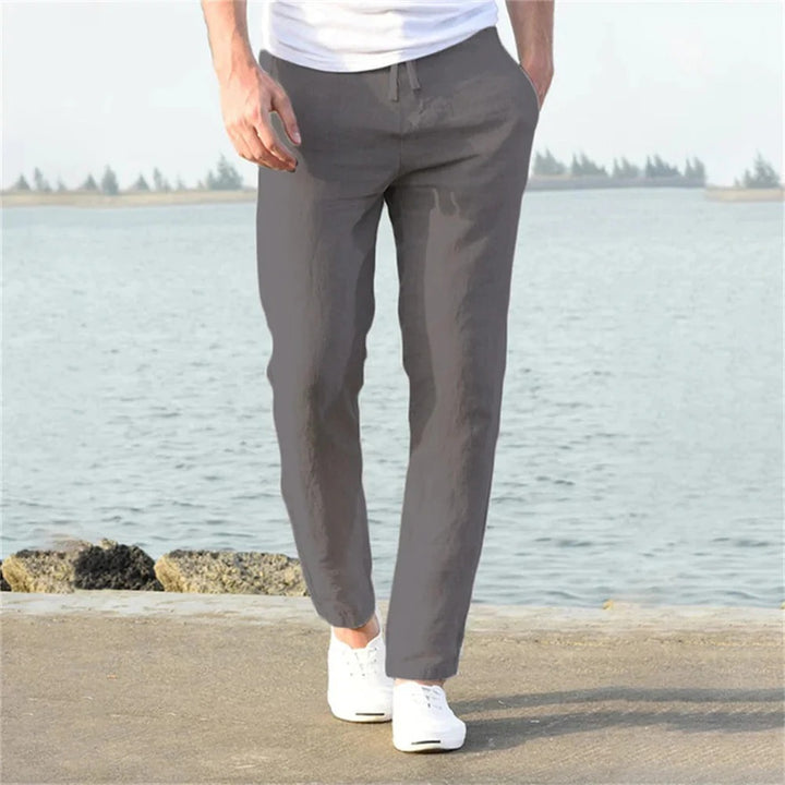 Men’s Straight-Leg Elastic Waist Pants