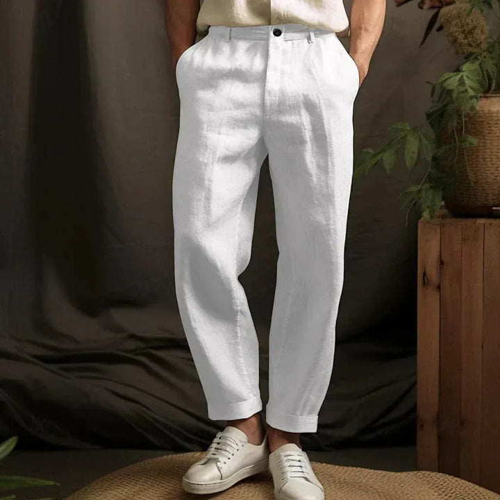 Men’s Tapered Fit Textured Trousers