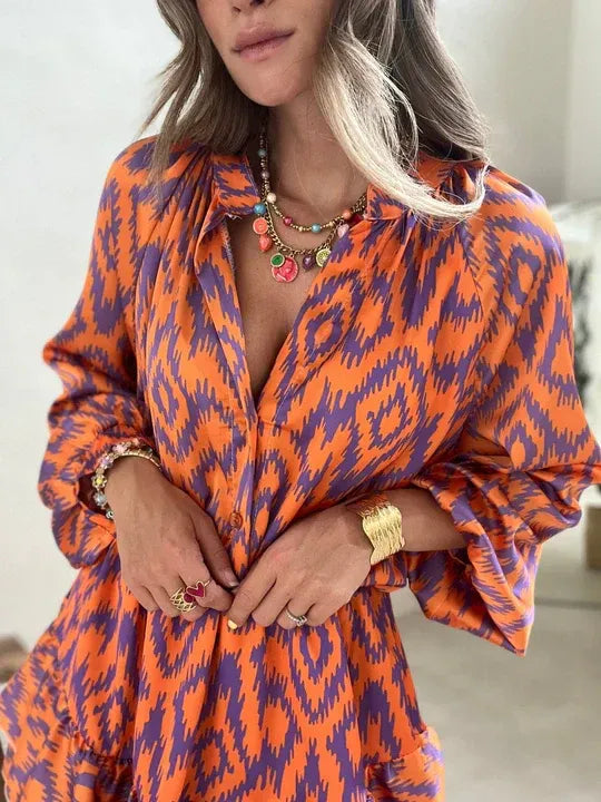 Women's Short Button-Down Jumpsuit