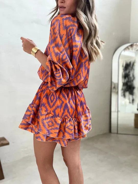 Women's Short Button-Down Jumpsuit