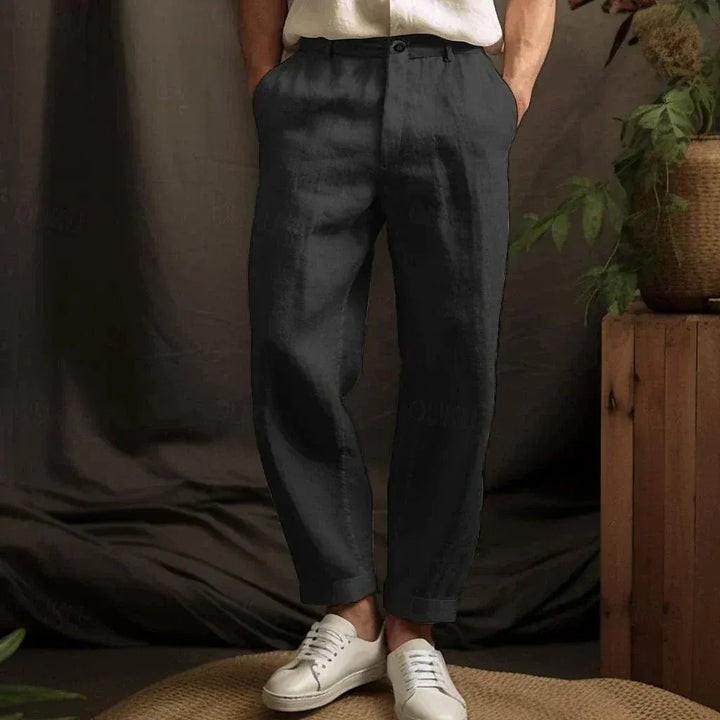 Men’s Tapered Fit Textured Trousers