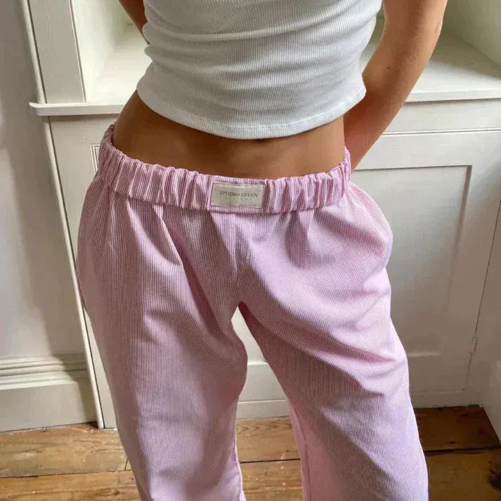 Women’s Wide-Leg Textured Pants