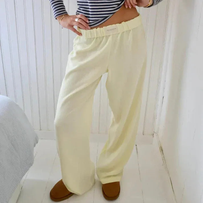 Women’s Wide-Leg Textured Pants