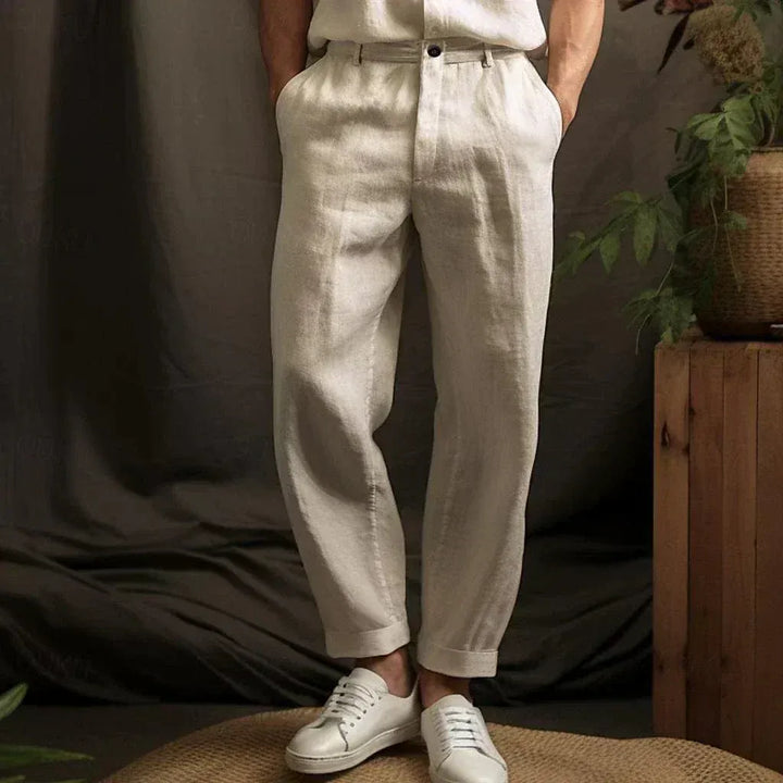 Men’s Tapered Fit Textured Trousers