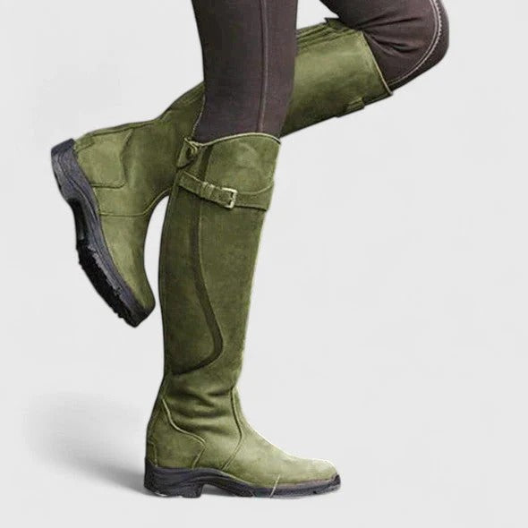 Women’s Knee-High Buckle Boots