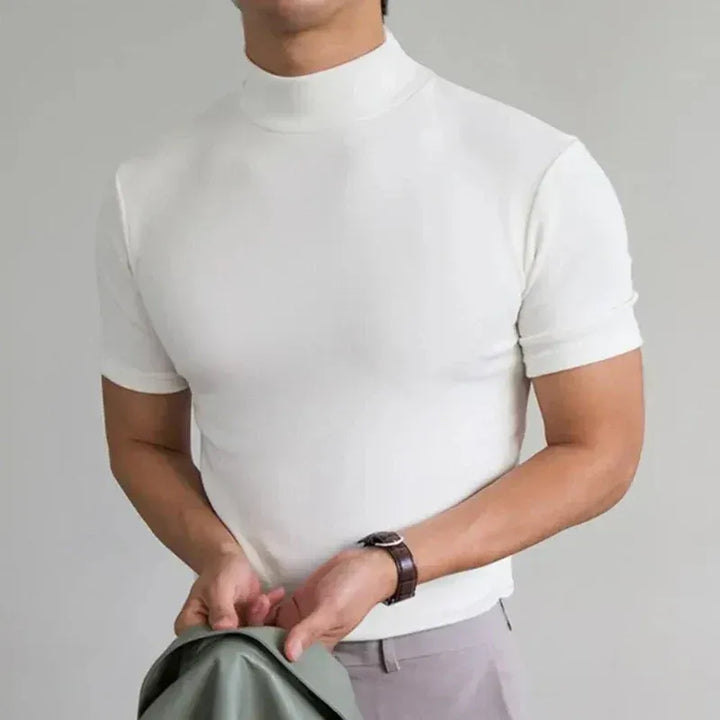Men’s Mock-Neck Slim-Fit T-Shirt