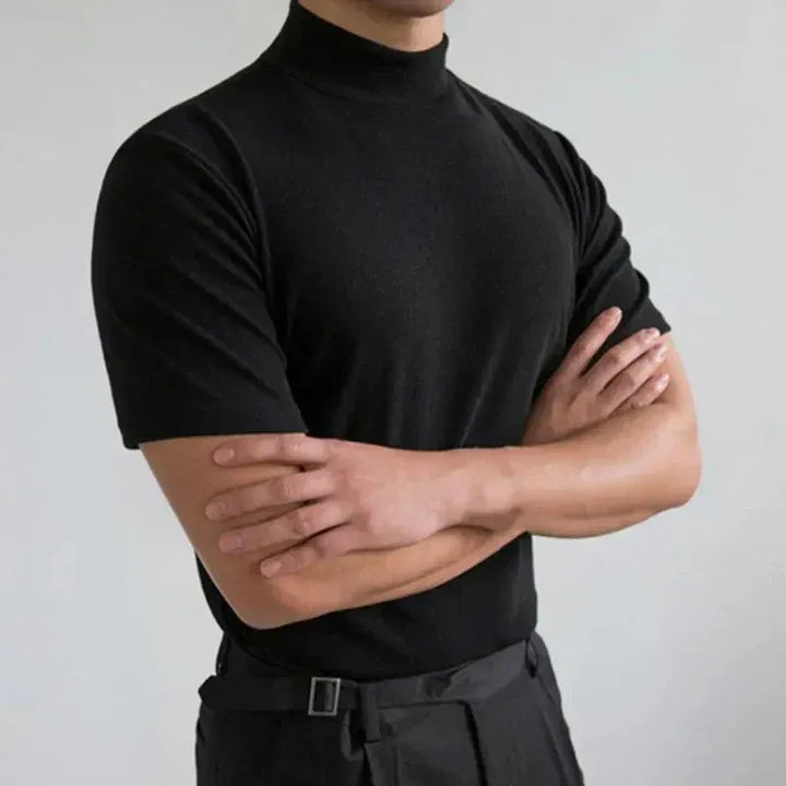 Men’s Mock-Neck Slim-Fit T-Shirt