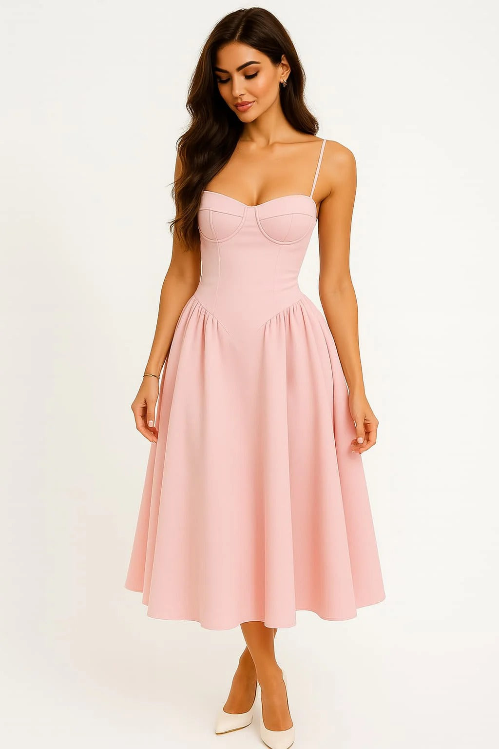 Women’s Corset-Style Midi Dress