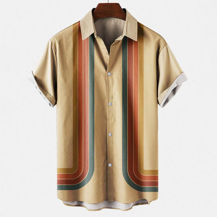 Men’s Striped Button-Down Shirt