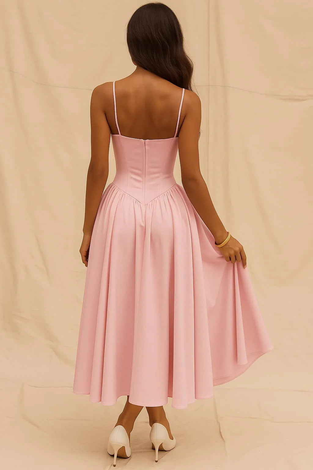 Women’s Corset-Style Midi Dress