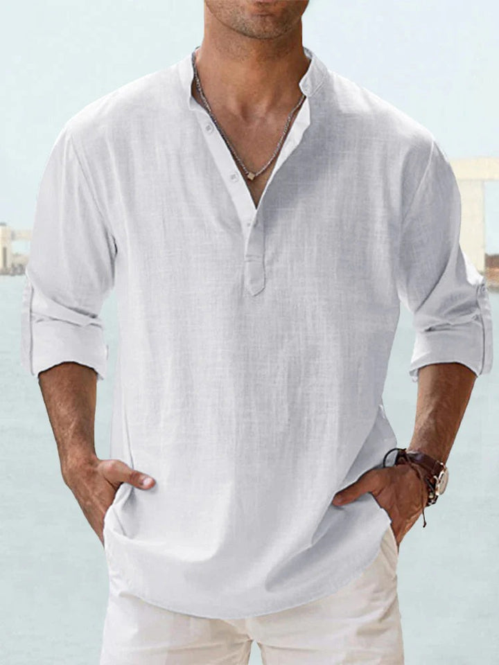 Men’s Shirt with Roll-Tab Sleeves