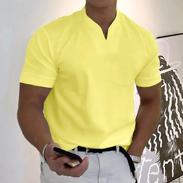 Men's Slim-Fit V-Neck Shirt