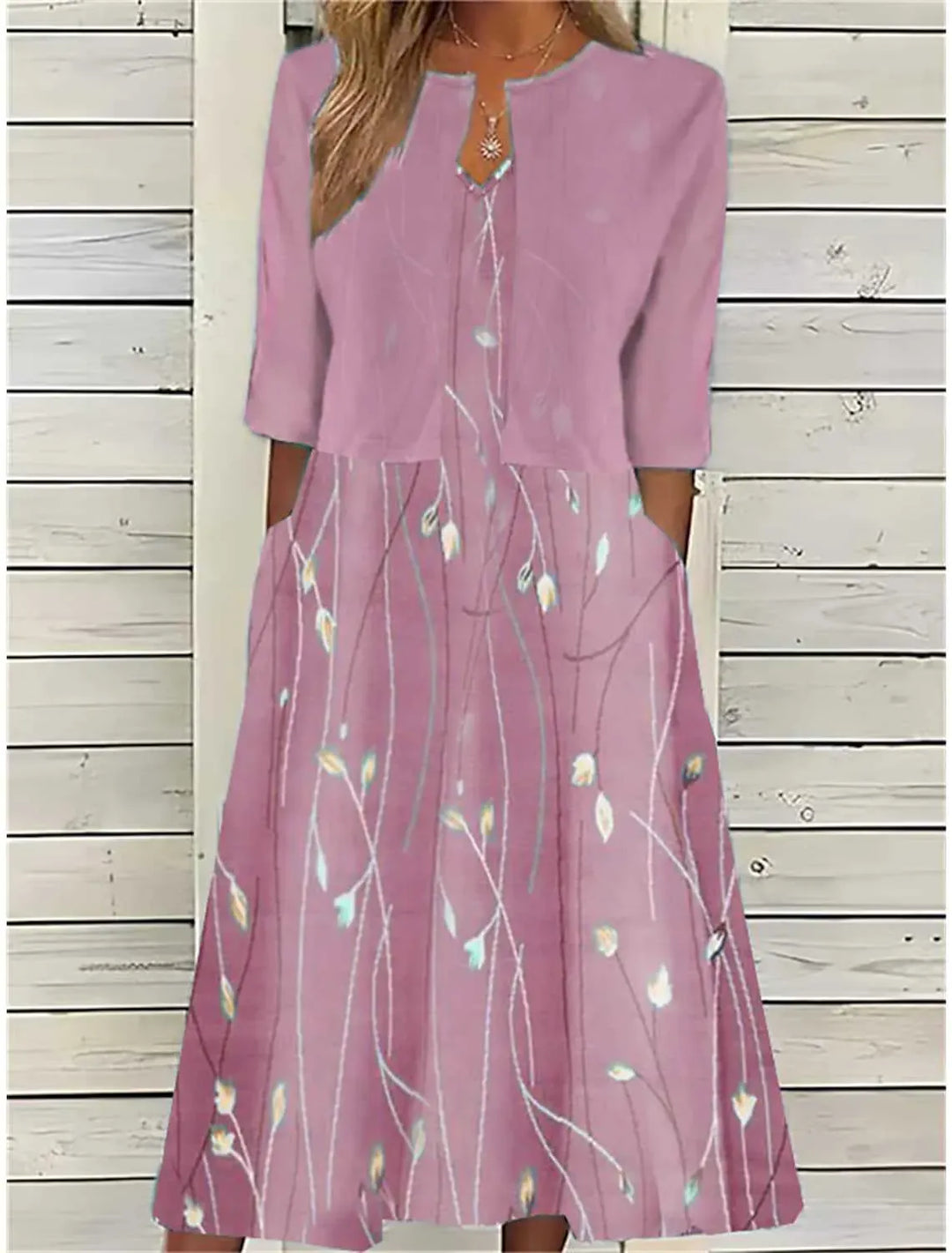 Women’s Floral Midi Dress Set