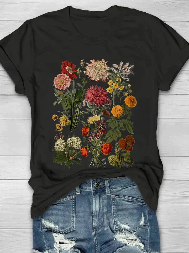 Women's Floral Print T-Shirt
