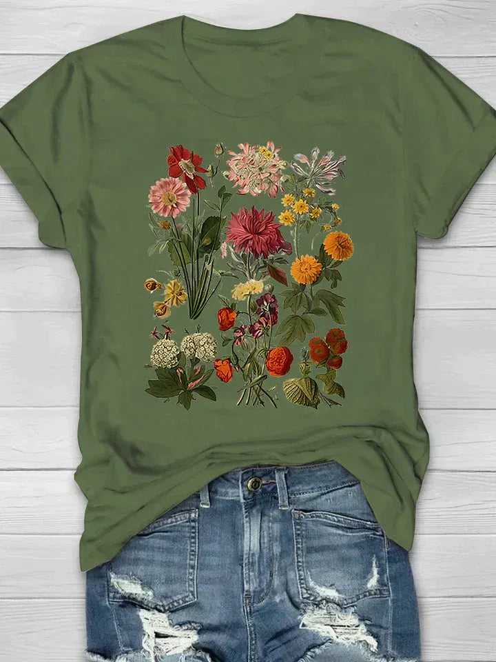Women's Floral Print T-Shirt