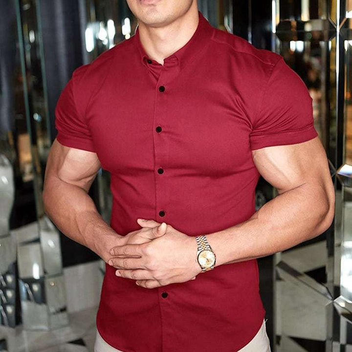 Men's Slim-Fit Short-Sleeve Shirt