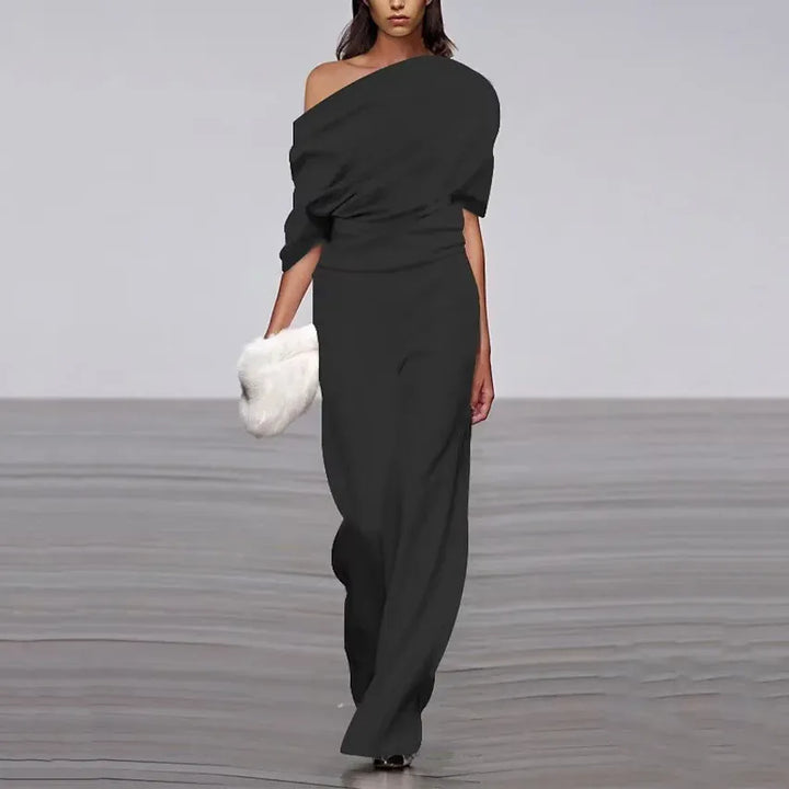 Women's Asymmetrical One-Shoulder Jumpsuit