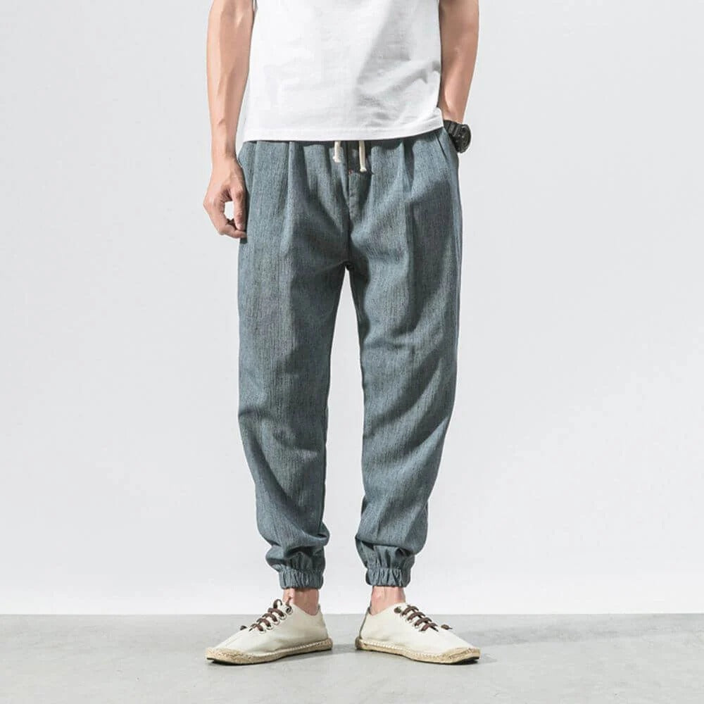 Men’s Tapered Jogger Pants with Drawstrings