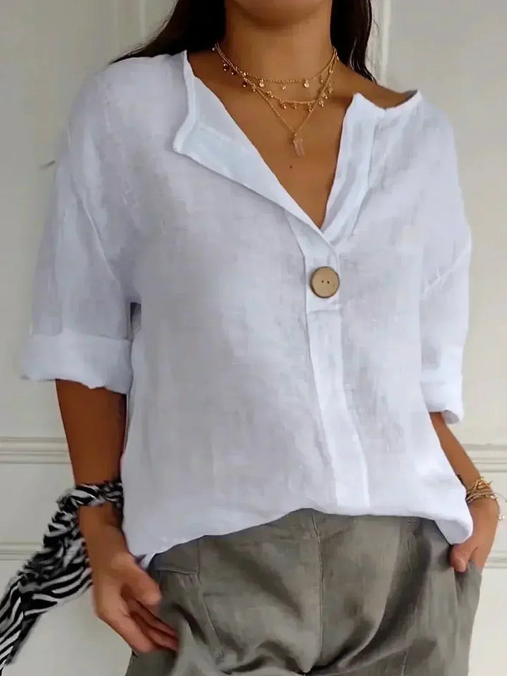 Women’s Split V-Neck Blouse