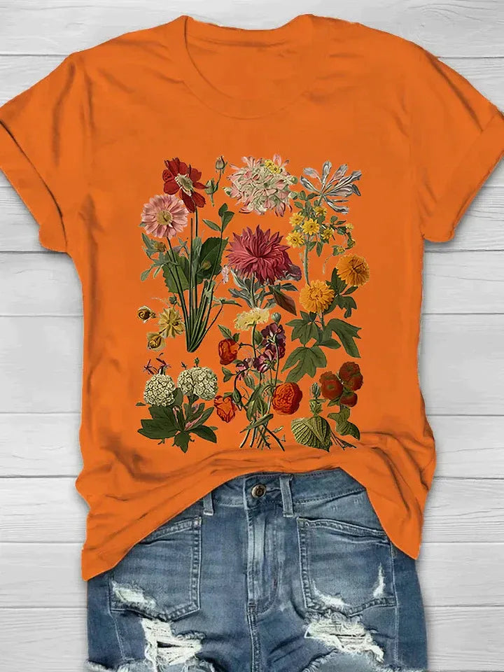 Women's Floral Print T-Shirt